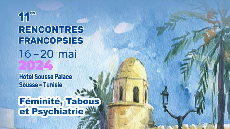 Affiche 11es Rencontres Francopsies 2024 à Sousse